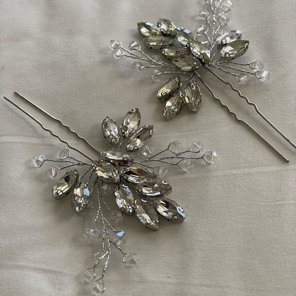 Hair wedding clips set of 2